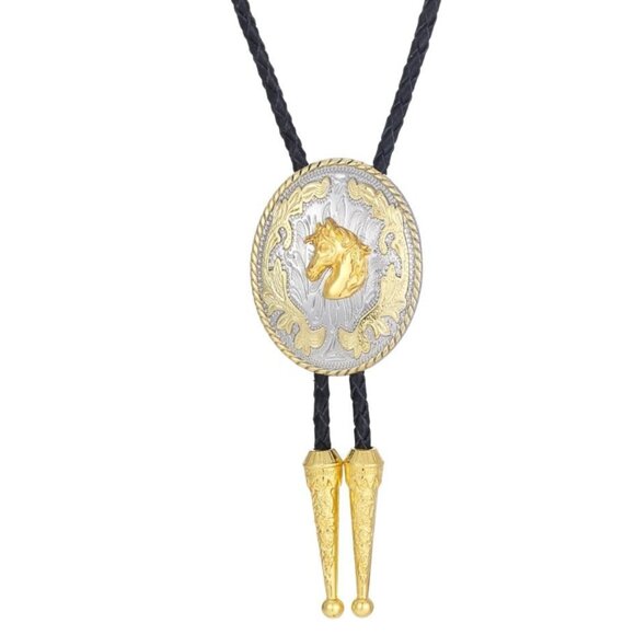 Western Bolo Tie Hat Necklace Men's Accessory - Picture 3 of 6